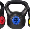BalanceFrom Wide Grip Kettlebell Exercise Fitness Weight Set