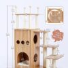 Made4Pets Cat Tree Modern Cat Tower Featuring with Fully Sisal Covering Scratching Posts