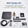 ESNBIA Oil Rubbed Bronze Shower System, Bathroom 12 Inches Rain Shower Head