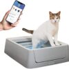 PetSafe ScoopFree Self Cleaning Cat Litter Box Systems, iOS/Android App with Health Counter - Automatic Cat Litter Box, Crystal Cat Litter