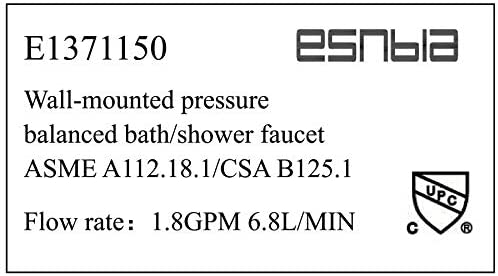 ESNBIA Oil Rubbed Bronze Shower System, Bathroom 12 Inches Rain Shower Head