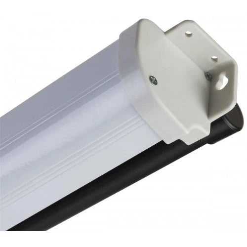 Displays2go, 120 Screening Projector Aluminum, Fiberglass, and PVC Construction  Silver, Black (PRSMAN120)