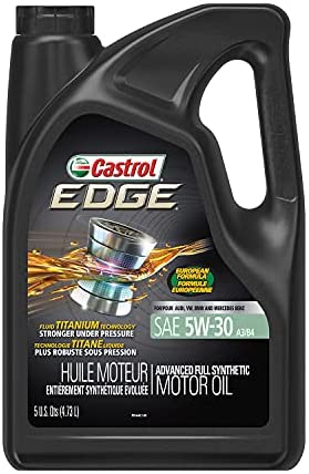 Castrol 60014 Edge 5W-20 Advanced Full Synthetic Motor Oil, 6 Gallon Enviro-Pack