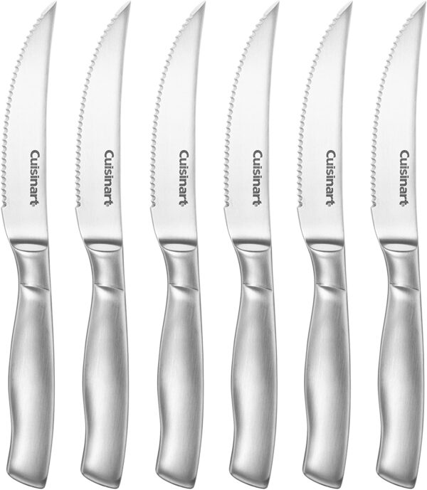 Cuisinart C77SS-15PK 15-Piece Stainless Steel Hollow Handle Block Set, Glossy White
