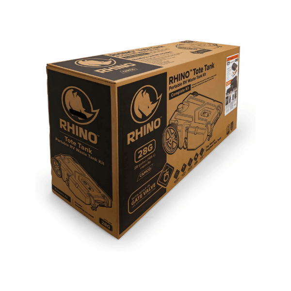 Camco Rhino Heavy Duty 28 Gallon Portable RV Waste Holding Tank