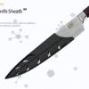 XYJ Stainless Steel Kitchen Knives Set 8 Piece Chef Knife Set with Carry Case Bag & Sheath Well Balance Ergonomic Handle