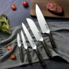 BRODARK Kitchen Knife Set with Block, Ultra Sharp 15 PCS German Stainless Steel Professional Chef Knife Set with 2 Stage Knife Sharpener, Ergonomic Handle Full Tang Forged Gift with Premium Box
