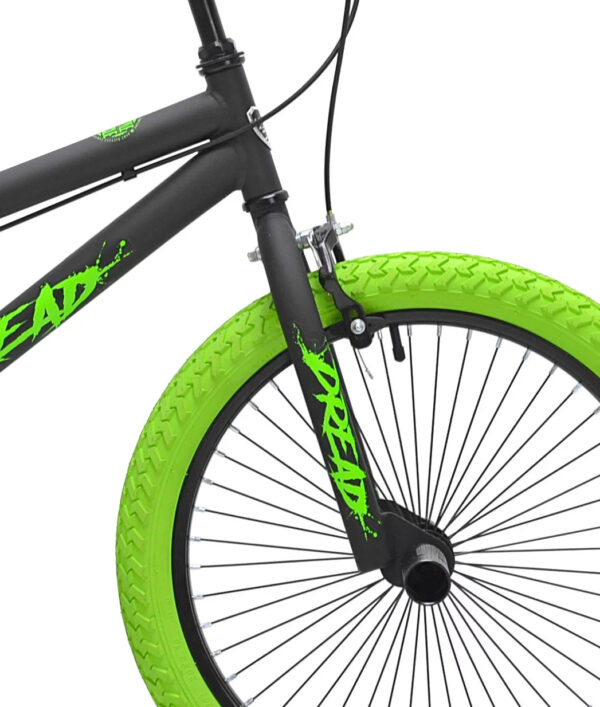 155366BE-6870-0C7C-553F-6A496AFF166C Kent 20 in. Dread BMX Boys Child Bike, Green and Black - MadeInUSA