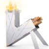 Vire Stove - Portable & Foldable Outdoor Wood Burning Rocket Stove | Survival or Emergency Gear | Camping Cooking Twig Stove
