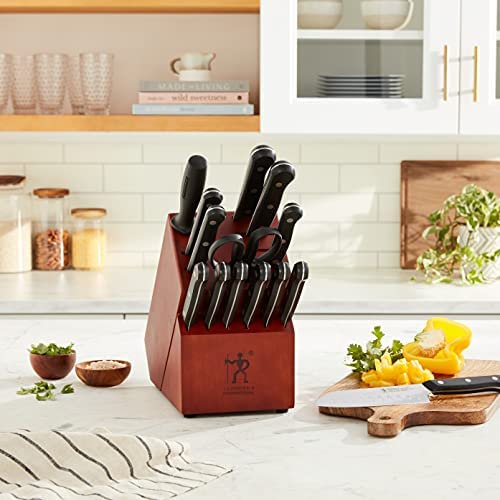 HENCKELS Dynamic Knife Block Set, 15-pc, Dark Brown