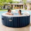 Intex PureSpa Plus Portable Inflatable Hot Tub, 77 x 28", with Phone Spa Tray - MadeInUSA