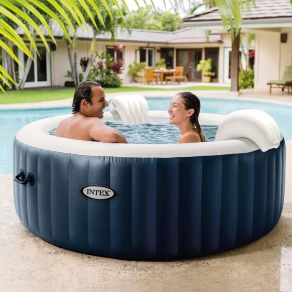 Intex PureSpa Plus Portable Inflatable Hot Tub, 77 x 28", with Phone Spa Tray - MadeInUSA