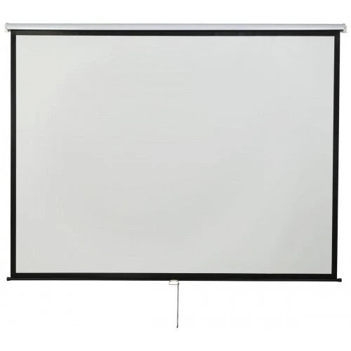 Displays2go, 120 Screening Projector Aluminum, Fiberglass, and PVC Construction  Silver, Black (PRSMAN120)