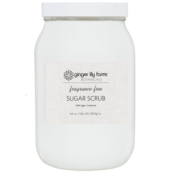 1dceb4c057134b259c4f001f664376f2 Botanicals Fragrance-Free Sugar Scrub, All-Natural Skin Exfoliating Sugar Crystals, Vegan & Cruelty-Free, 64 oz (520400)