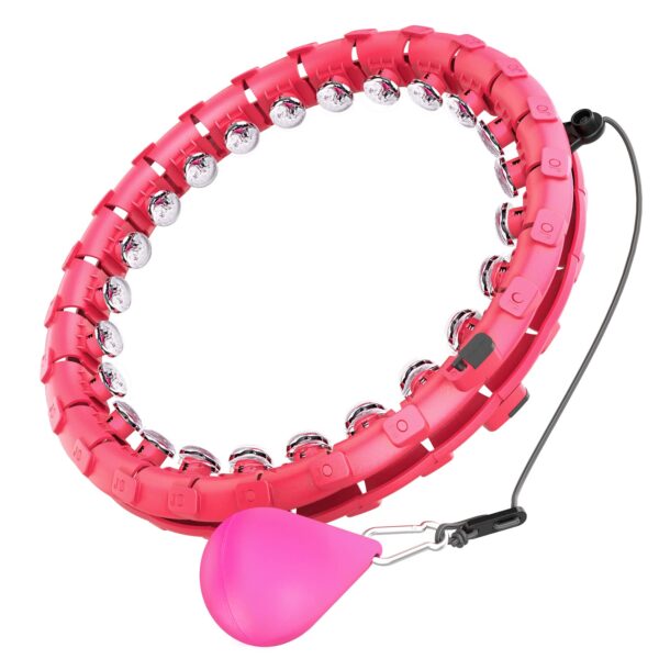 1e7767d812ca4a3e9e9f270324be5074 Dumoyi Smart Weighted Fit Hoop for Adults Weight Loss, 24 Detachable Knots, 2 in 1 Adomen Fitness Massage
