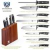 DALSTRONG Knife Block Set - 5 Piece - Gladiator Series - with Modular, Multi-Level Block - German HC Stainless Steel - Premium ABS Polymer Handles - NSF Certified
