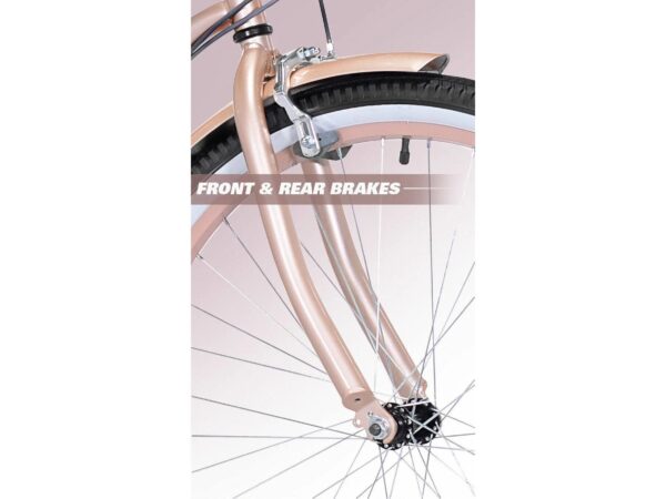 22B548C1-108E-1440-63DB-61834150E317 Kent 26 in. Bayside Women's Cruiser Bike, Rose Gold - MadeInUSA