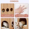 Made4Pets Cat Tree Modern Cat Tower Featuring with Fully Sisal Covering Scratching Posts