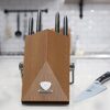 DALSTRONG Knife Block Set - 5 Piece - Gladiator Series - with Modular, Multi-Level Block - German HC Stainless Steel - Premium ABS Polymer Handles - NSF Certified