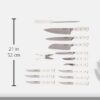 Cuisinart C77WTR-15P Classic Forged Triple Rivet, 15-Piece Knife Set, White