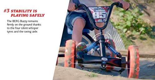Berg Pedal Kart Buzzy Nitro | Pedal Go Kart, Ride On Toys for Boys and Girls, Go Kart, Toddler Ride on Toys, Outdoor Toys