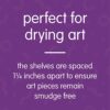 Colorations MDR Art Drying Rack – Sturdy Metal Art Rack, Use as a Wall Mount or Tabletop Stand, Ideal for Classrooms, Art Studios and Home Use