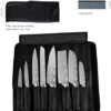 XYJ Stainless Steel Kitchen Knives Set 8 Piece Chef Knife Set with Carry Case Bag & Sheath Well Balance Ergonomic Handle