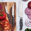 19-Piece Premium Kitchen Knife Set With Wooden Block | Master Maison German Stainless Steel Cutlery With Knife Sharpener & 8 Steak Knives