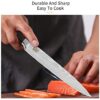 XYJ Stainless Steel Kitchen Knives Set 8 Piece Chef Knife Set with Carry Case Bag & Sheath Well Balance Ergonomic Handle