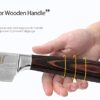 XYJ Stainless Steel Kitchen Knives Set 8 Piece Chef Knife Set with Carry Case Bag & Sheath Well Balance Ergonomic Handle