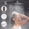 ESNBIA Oil Rubbed Bronze Shower System, Bathroom 12 Inches Rain Shower Head