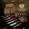 DALSTRONG Knife Block Set - 5 Piece - Gladiator Series - with Modular, Multi-Level Block - German HC Stainless Steel - Premium ABS Polymer Handles - NSF Certified