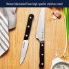 HENCKELS Solution 12-pc Knife Set with Block, Chef Knife, Paring Knife, Steak Knife Set, Grey, Stainless Steel