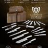 DALSTRONG Knife Block Set - 5 Piece - Gladiator Series - with Modular, Multi-Level Block - German HC Stainless Steel - Premium ABS Polymer Handles - NSF Certified