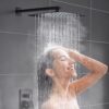 ESNBIA Oil Rubbed Bronze Shower System, Bathroom 12 Inches Rain Shower Head