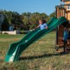 Backyard Discovery 10 Foot Wave Slide, Easy One Piece Installation, Green - MadeInUSA