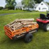 VEVOR Heavy Duty Steel ATV Dump Trailer, 1500-Pound Load Capacity 15 Cubic Feet, Tow Behind Dump Cart Garden Trailer, with Removable Sides and 2 - MadeInUSA