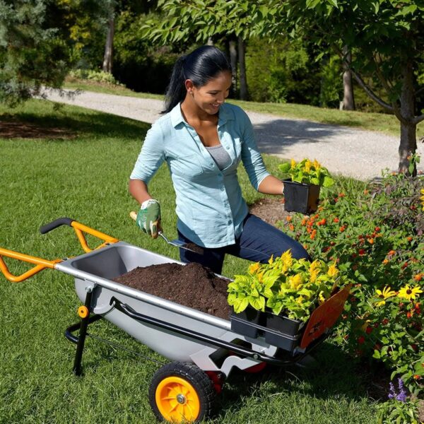 Worx WG050 Aerocart 8-in-1 Wheelbarrow - MadeInUSA