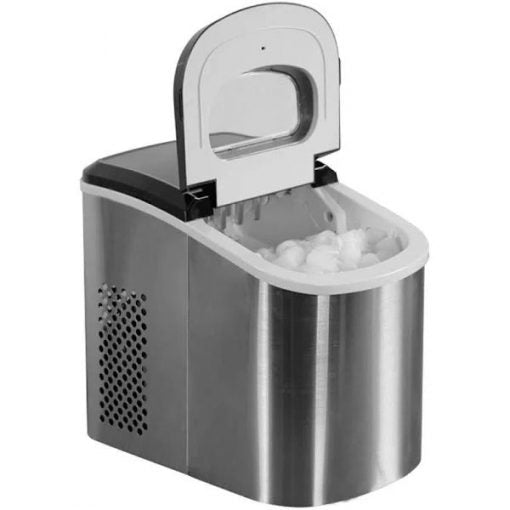 27 lb. Portable Countertop Ice Maker in Stainless Steel