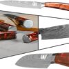 XYJ Stainless Steel Kitchen Knives Set 8 Piece Chef Knife Set with Carry Case Bag & Sheath Well Balance Ergonomic Handle