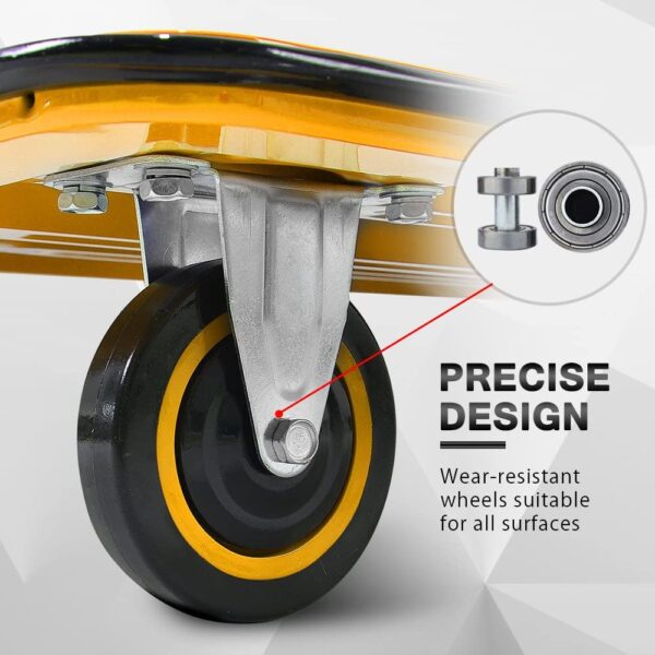 Push Cart Dolly by Wellmax, Moving Platform Hand Truck