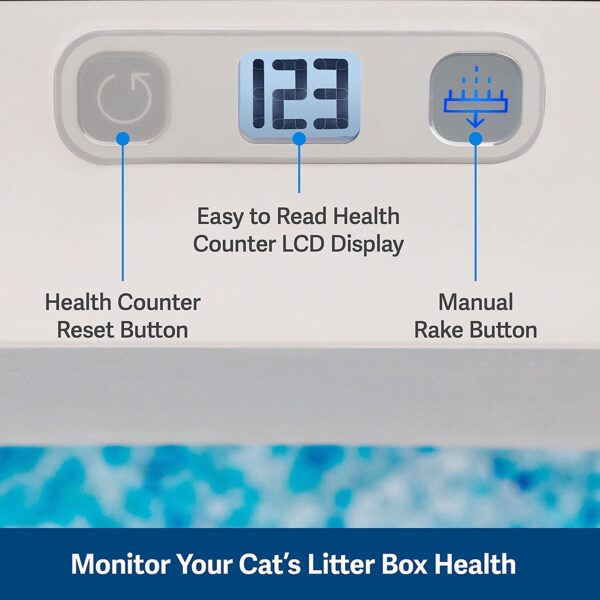PetSafe ScoopFree Self Cleaning Cat Litter Box Systems, iOS/Android App with Health Counter - Automatic Cat Litter Box, Crystal Cat Litter