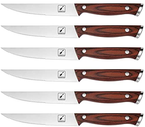 Japanese Knife Set, imarku 16-Piece Professional Kitchen Knife Set with Block, Chef Knife Set with Knife Rod, German High Carbon Steel Kitchen Knives Set