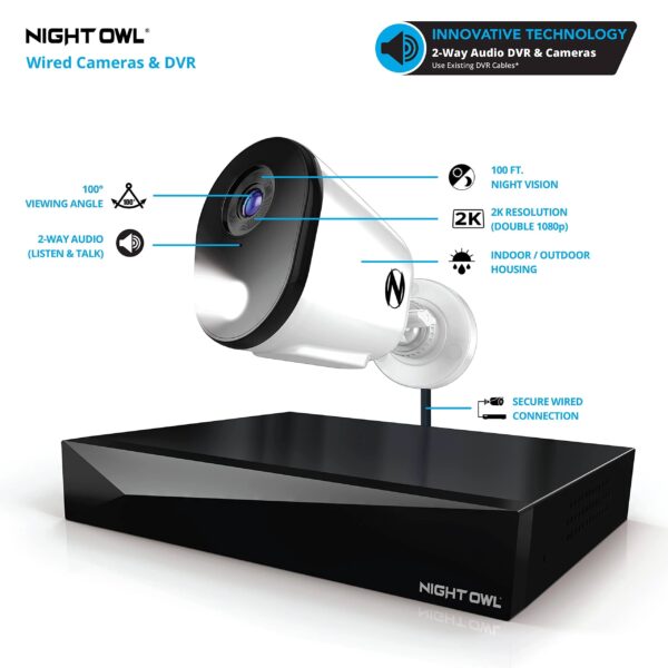 43BDA88A-98E9-3CA9-FA7C-6FBF5BA3F2A7 Night Owl 12 Channel DVR Home Security Camera System - 8 Pack - MadeInUSA
