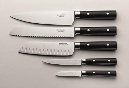 Royal Doulton Gordon Ramsay Block Knife Set, 6 Piece, Grey