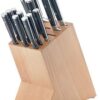 Royal Doulton Gordon Ramsay Block Knife Set, 6 Piece, Grey