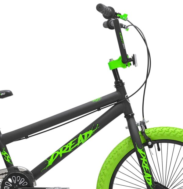 46C522C1-BD65-4A7E-A92A-1730508EA327 Kent 20 in. Dread BMX Boys Child Bike, Green and Black - MadeInUSA