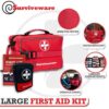Surviveware Comprehensive Premium First Aid Kit Emergency Medical Kit for Trucks, Cars, Camping, Office and Sports and Outdoor Emergencies - Large 200 Piece Set