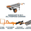 Worx WG050 Aerocart 8-in-1 Wheelbarrow - MadeInUSA