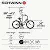 Schwinn Meridian Deluxe Adult Tricycle Bike, Three Wheel Cruiser, 26-inch Wheels, Low Step-Through Aluminum Frame, Adjustable Handlebars, Large - MadeInUSA